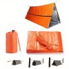 Outdoor Waterproof Emergency Tube Tent Shelter Survival Tent For Two People - Orange