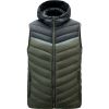 Men's Casual Stand Collar Vest Coats - Green - M