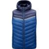 Men's Casual Stand Collar Vest Coats - Blue - XL