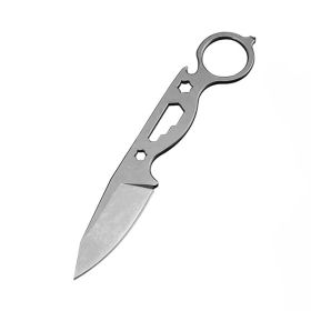 Outdoor Wilderness Survival Small Straight Knife Hunting Knife Pocket Knife - As pic show - Style D