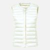 Women's Ultra Light Duck Down Vest Autumn Winter Warm Round Collar Sleeveless Coat 2019 Light Weight Korean All Match Thin Vests - beige - XL