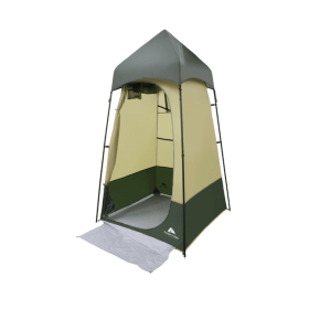 Hazel Creek Lighted Shower Tent One Room, Green - Green