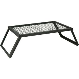 Heavy-Duty Camp Over-fire Grill, 24" x 16" - Black