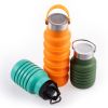 500ML Large Capacity Silicone Sports Water Bottle Outdoor Folding Water Cup For Climbing Travel - as picture2