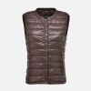 Women's Ultra Light Duck Down Vest Autumn Winter Warm Round Collar Sleeveless Coat 2019 Light Weight Korean All Match Thin Vests - khaki - XXL