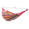 200*150cm Portable Polyester & Cotton Hammock Four Red - picture