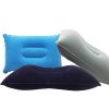 Portable Fold Inflatable Air Pillow Outdoor Travel Sleeping Camping PVC Neck Stretcher Backrest Plane Comfortable Pillow - G911B-grey - 43X27cm