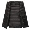 Men's Cotton Vest Stand Collar Warm Autumn&Winter Zipper Waistcoat - Black - XS