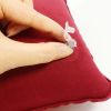 Portable Fold Inflatable Air Pillow Outdoor Travel Sleeping Camping PVC Neck Stretcher Backrest Plane Comfortable Pillow - G911D-wine red - 43X27cm