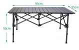 Aluminum Alloy Outdoor Folding Portable Table - 95*55*50cm