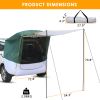 140*180*167cm Silver Tape Hardcore SUV Rear Tent Camping Tent Military Green Plus White Gray - as picture