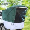 140*180*167cm Silver Tape Hardcore SUV Rear Tent Camping Tent Military Green Plus White Gray - as picture