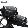 Bike Phone Front Frame Bag Bicycle Bag Waterproof Bike Phone Mount Top Tube Bag Bike Phone Case Holder Accessories Cycling Pouch Compatible Phone Unde