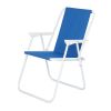 Oxford Cloth Iron Outdoor Beach Chair Blue - Blue